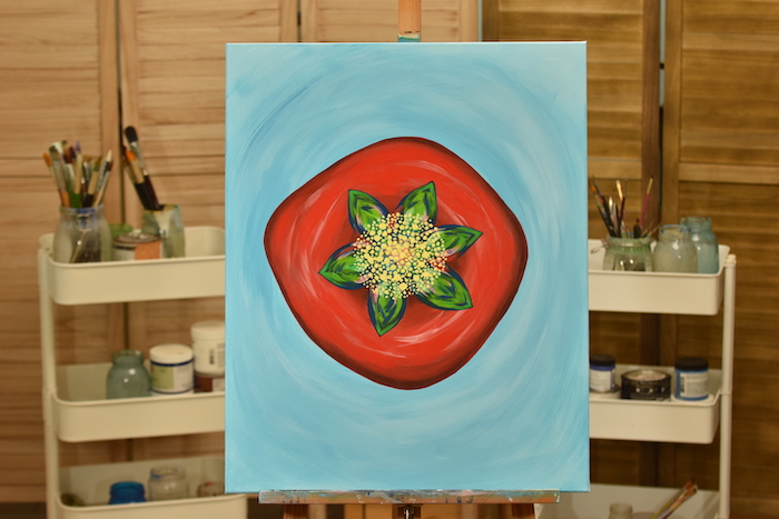 Pomegranate Fruit Acrylic on canvas