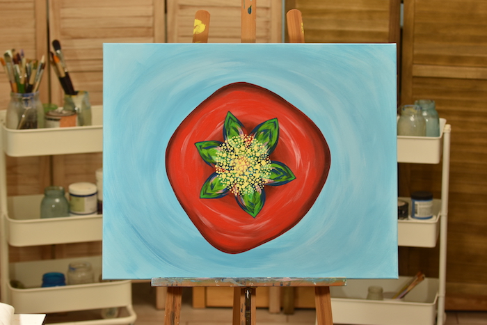 Pomegranate Fruit Acrylic on canvas