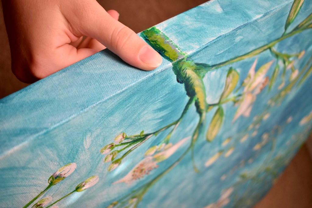 orange blossoms acrylic on canvas