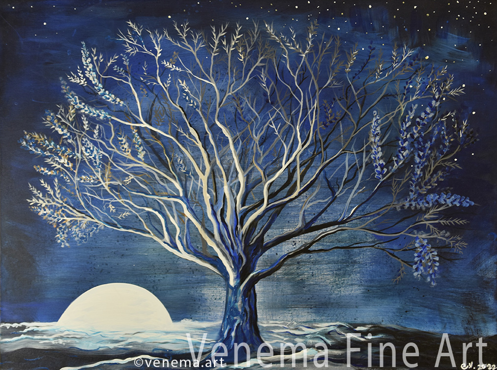Cobalt Night venema painting original and prints for sale