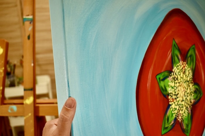 Pomegranate Fruit Acrylic on canvas artist chris venema