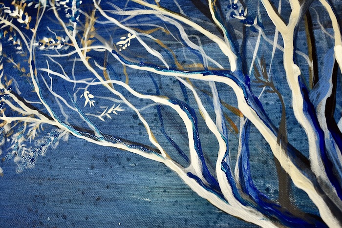 cobalt night acrylic on canvas artist chris venema