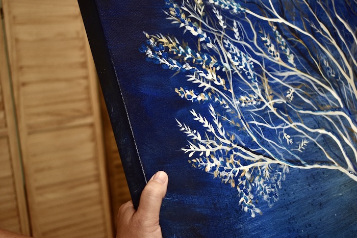 cobalt night acrylic on canvas artist chris venema