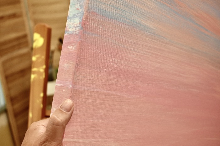 pink horizon acrylic on canvas artist chris venema